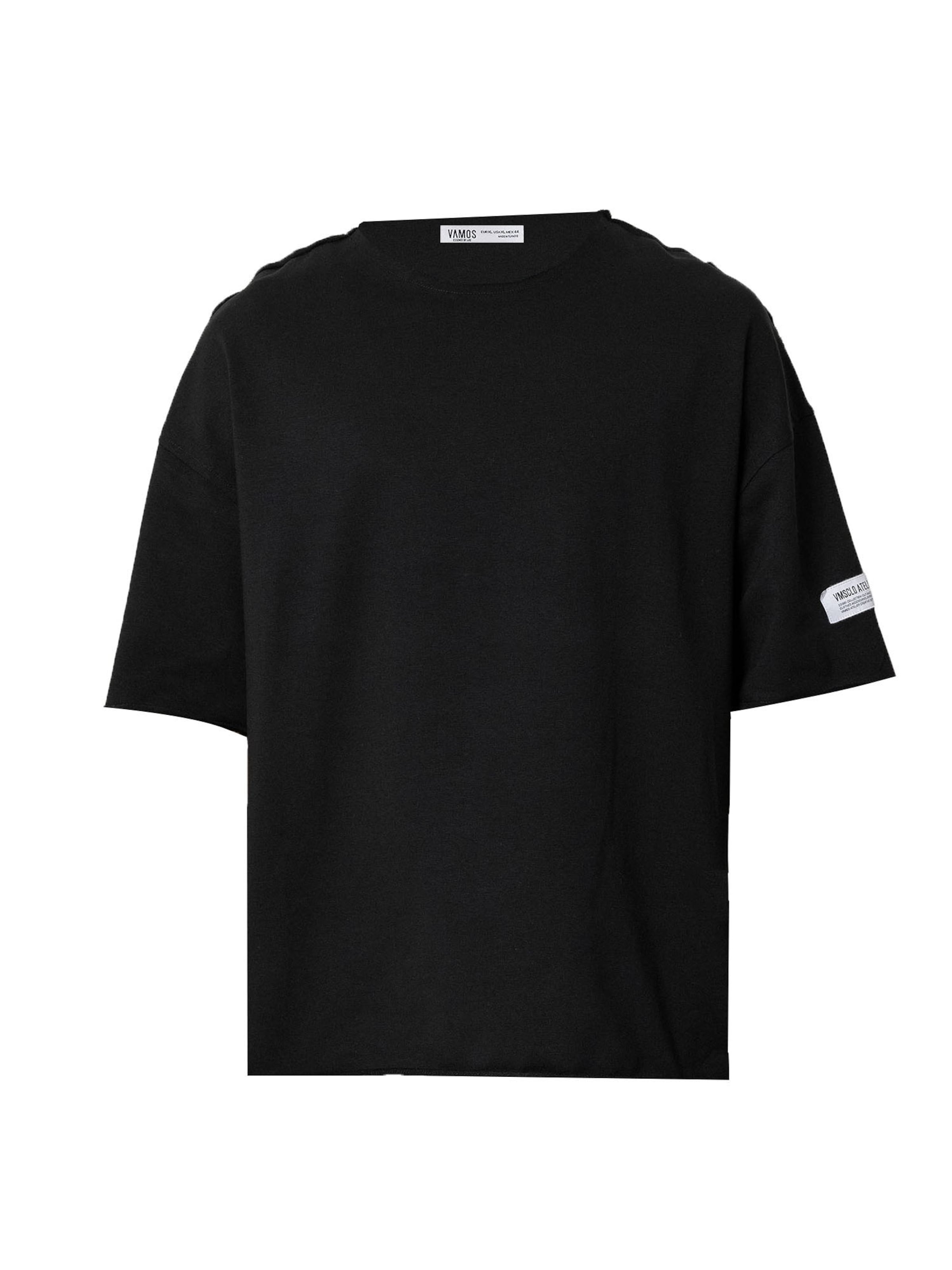 VAMOS CLO Μπλουζάκι σε μαύρο: μπροστά