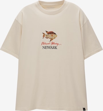 Maglietta di Pull&Bear in beige: frontale