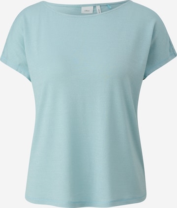 s.Oliver BLACK LABEL T-Shirt in Blau: predná strana