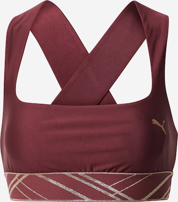 PUMA Bustier Sportmelltartók - lila: elől