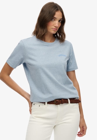 T-shirt 'Essential' Superdry en bleu : devant