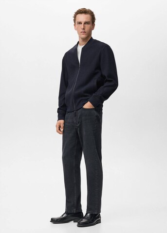 MANGO MAN Sweatjacke 'Alludiab' in Blau