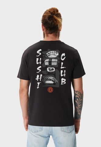 Oldskull Shirt 'Asian Sushi Lover Graphic' in Black