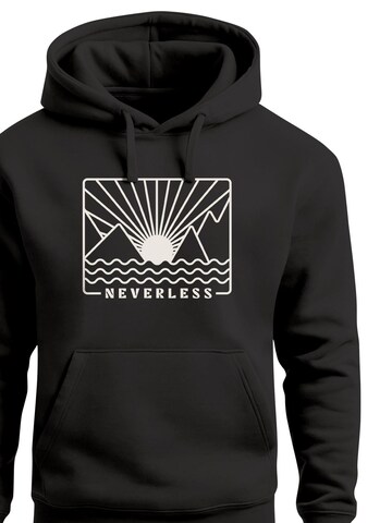 Neverless Sweatshirt 'Sonnenuntergang' in Schwarz