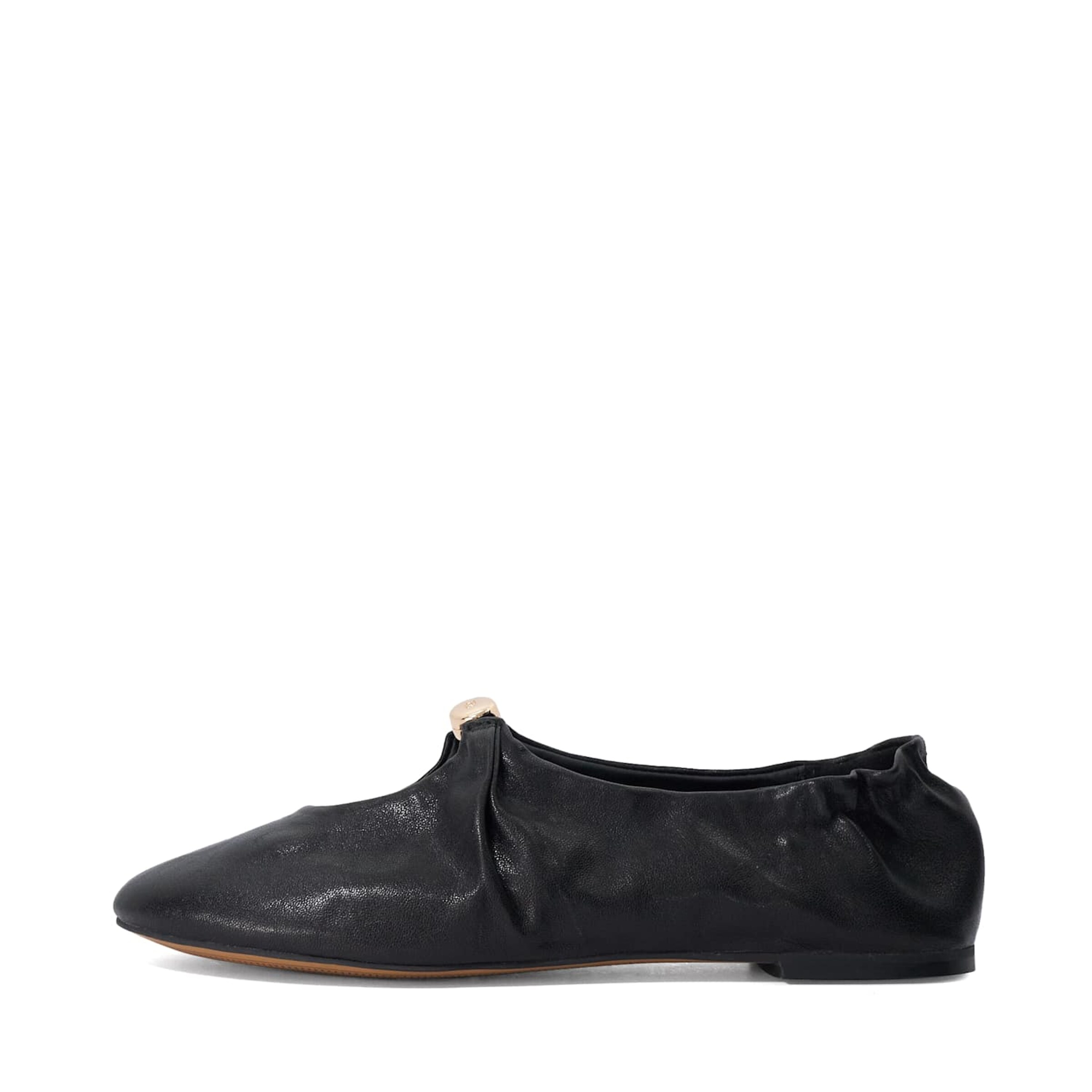 Dune LONDON Ballerina met riempjes 'Havella' in Zwart