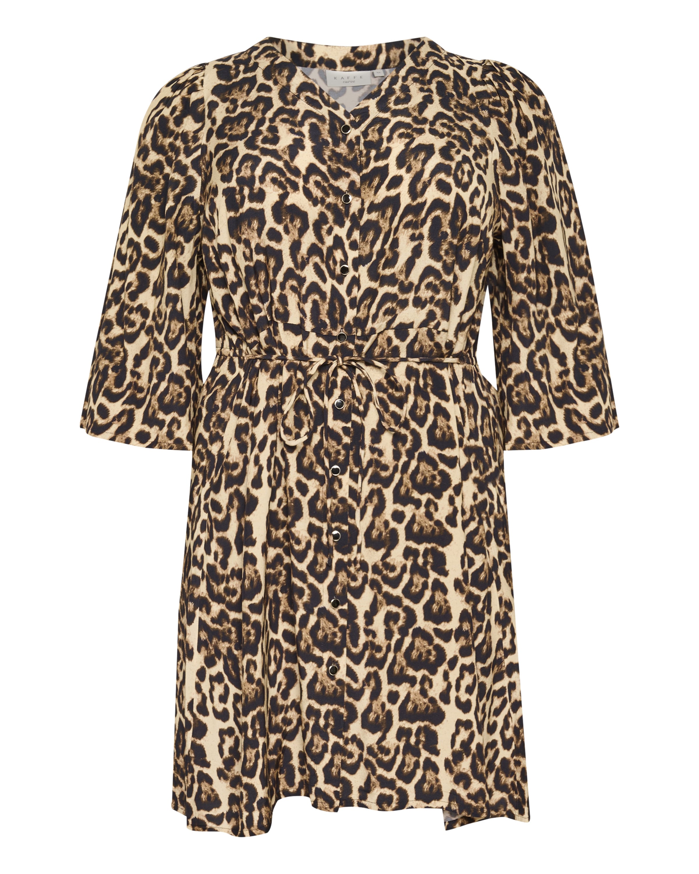 KAFFE CURVE Kleid 'Perla' in Braun: Vorderseite