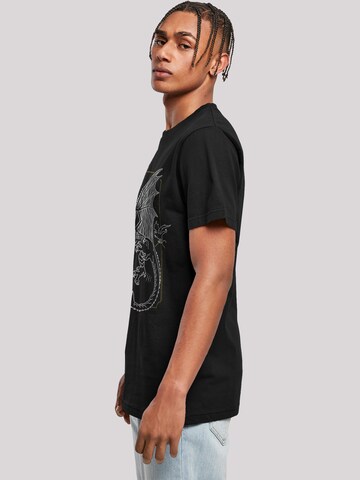 T-Shirt 'Harry Potter Dragon Line Art' F4NT4STIC en noir