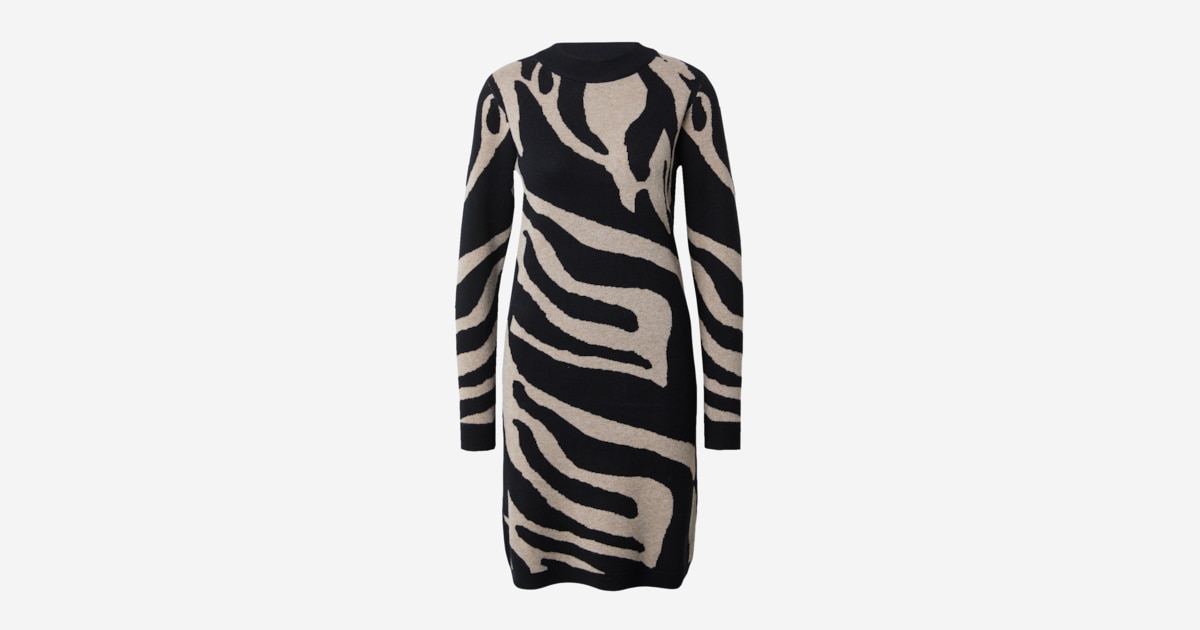 OBJECT Dress 'Ray' in Light Beige, Black | ABOUT YOU