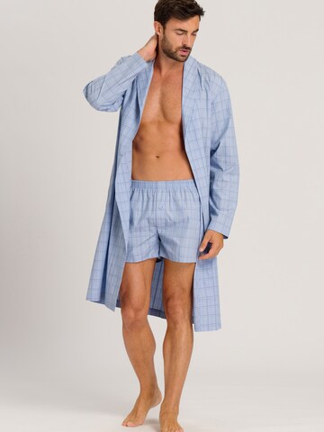 Hanro Long Bathrobe in Blue