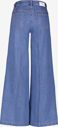 GERRY WEBER Wide leg Pleated Jeans 'MIR' in Blue