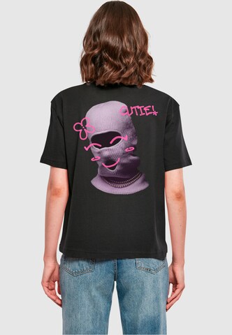Maglietta 'Cutie Balaclava' di Mister Tee in nero: frontale