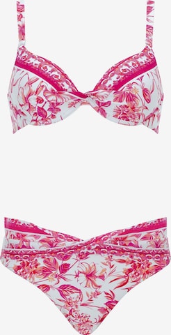 OLYMPIA Push-up Bikini in Weiß: Vorderseite