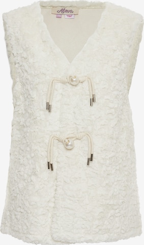 aleva Knitted Vest in White: front