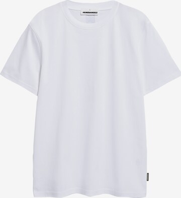 T-Shirt ' MAARKOS' ARMEDANGELS en blanc : devant