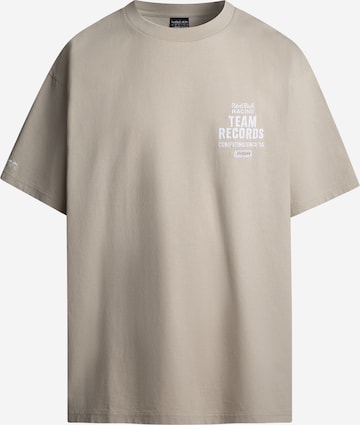 Red Bull Racing x Pepe Jeans Shirt 'TEAM RECORDS' in Beige: front