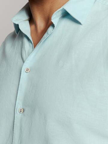 No Excess Regular fit Overhemd in Blauw