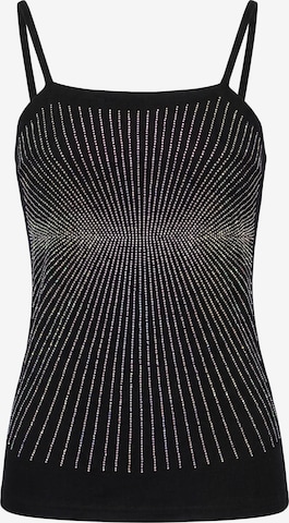 Haut usha BLACK LABEL en noir : devant