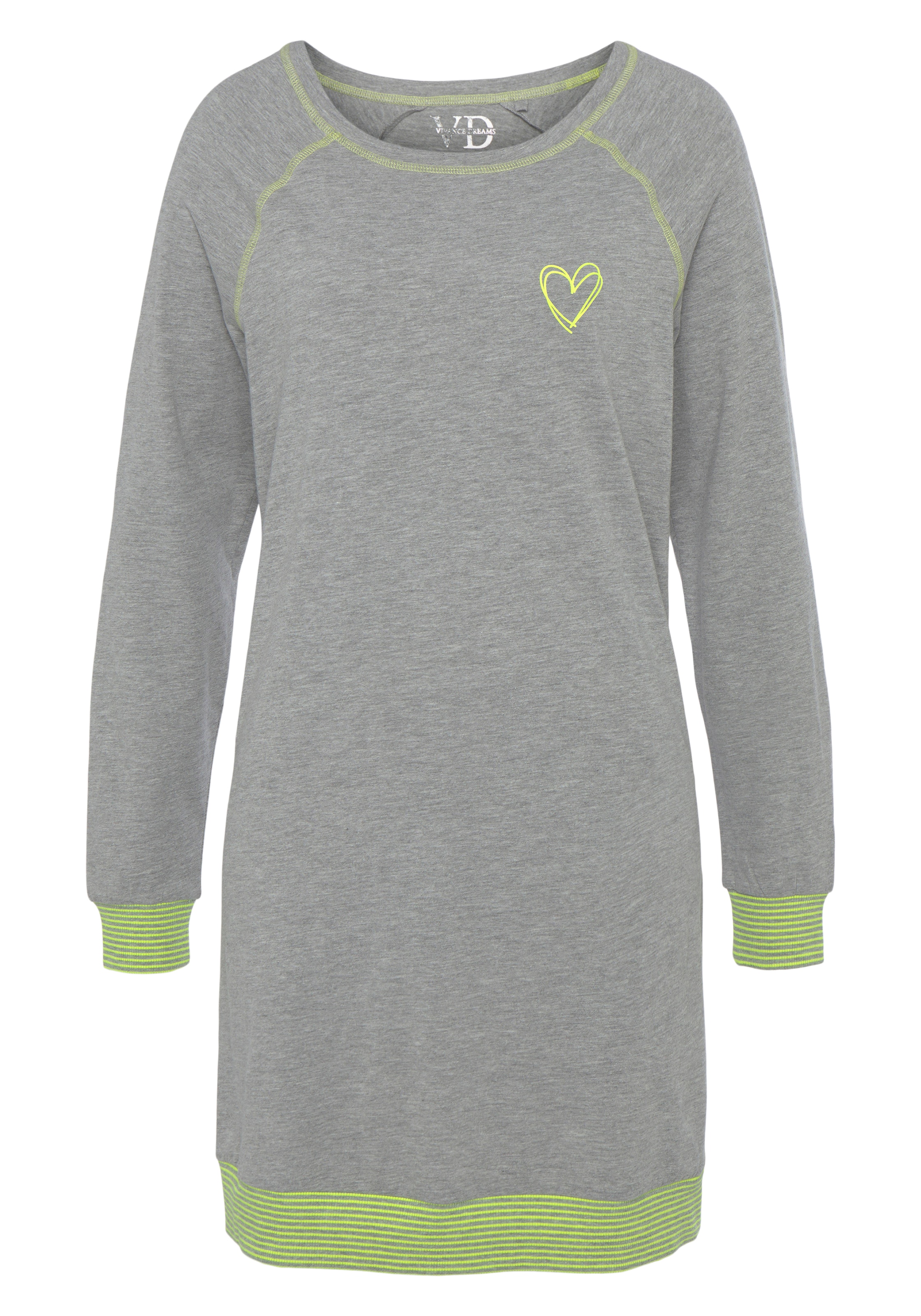 VIVANCE Nachthemd 'Dreams' in Grau: Vorderseite