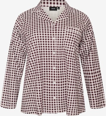 Chemise de nuit 'TANJI' Zizzi en rouge : devant