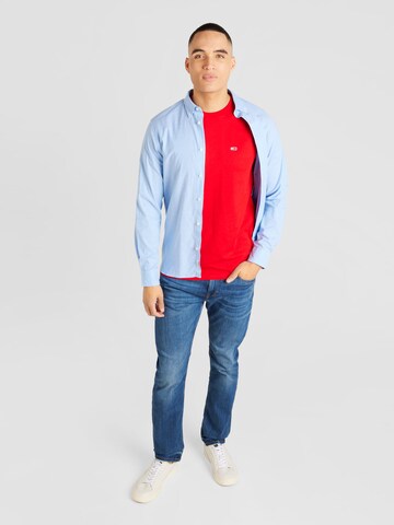 Tommy Jeans Regularny krój Koszulka w kolorze czerwony