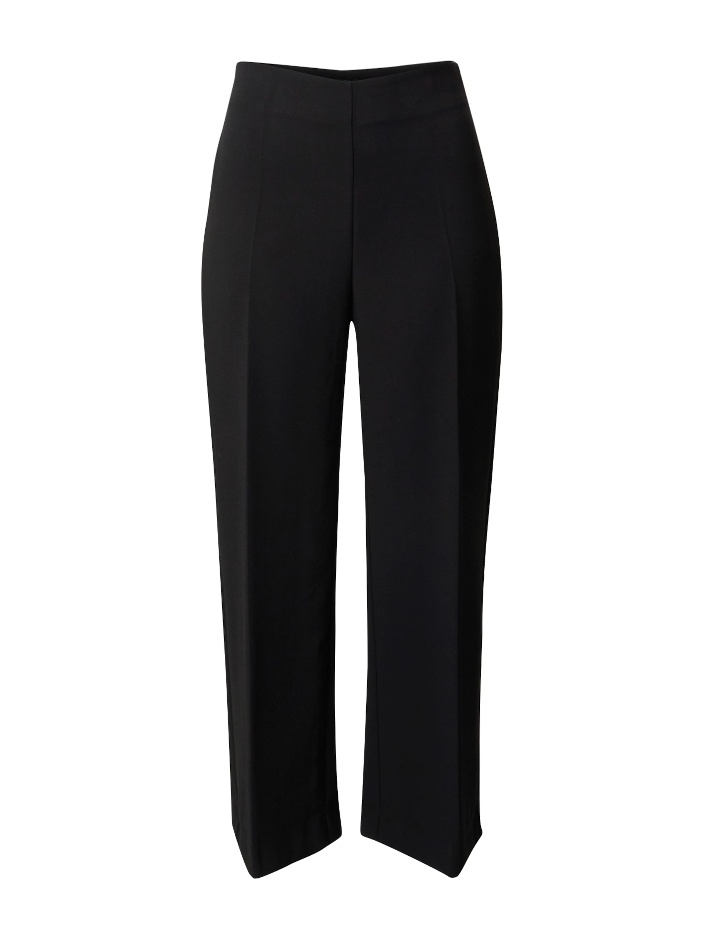 Lindex Loosefit Παντελόνι με τσάκιση 'Lykke' σε μαύρο: μπροστά