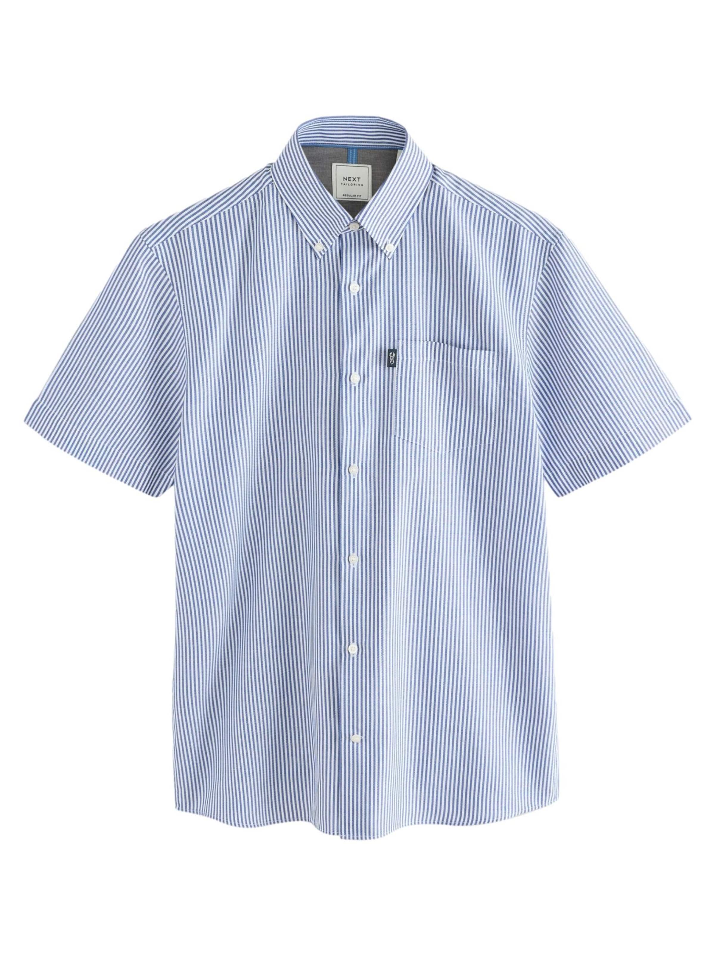 Next Regular fit Риза в синьо: отпред