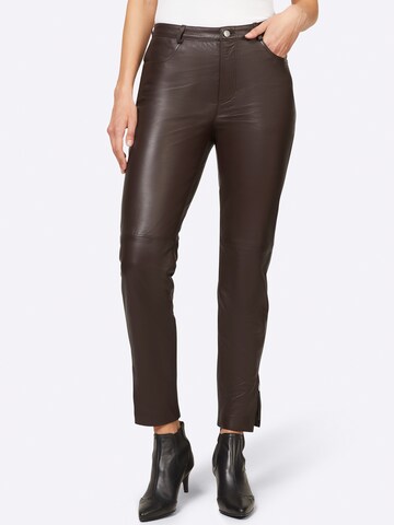 Regular Pantalon heine en marron : devant