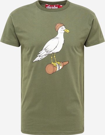 Derbe Shirt 'Sturmmöwe' in Groen: voorkant