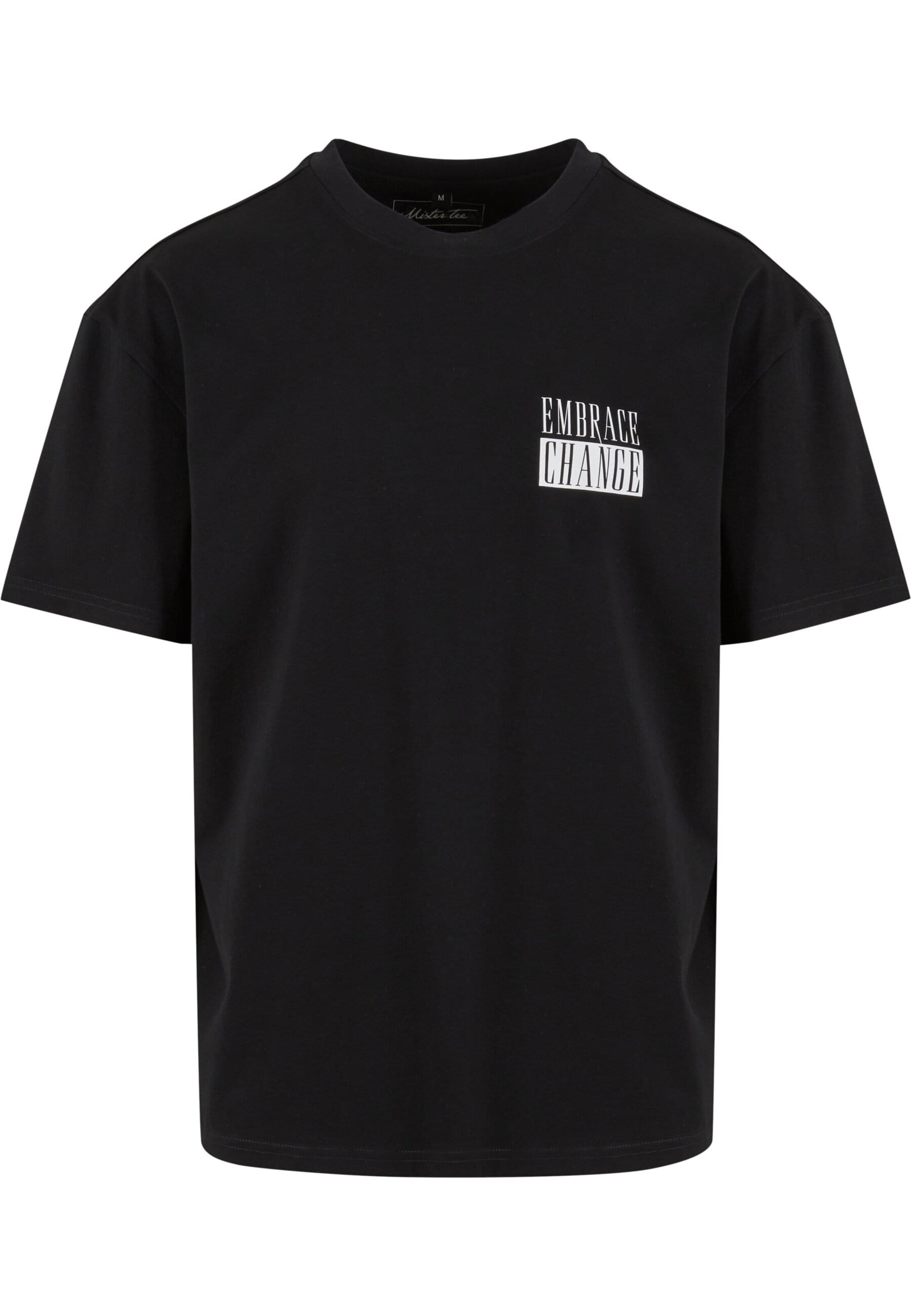 Mister Tee Shirt 'Embrace Change' in Black: front