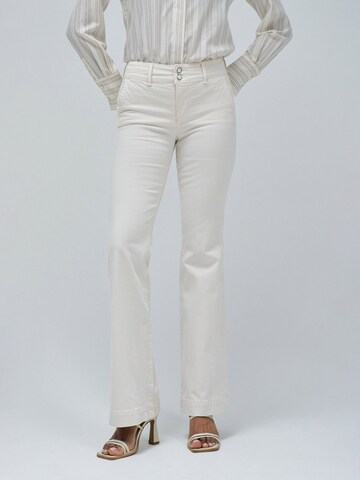 Salsa Jeans Flared Chinohose 'Secret' in Beige: Vorderseite