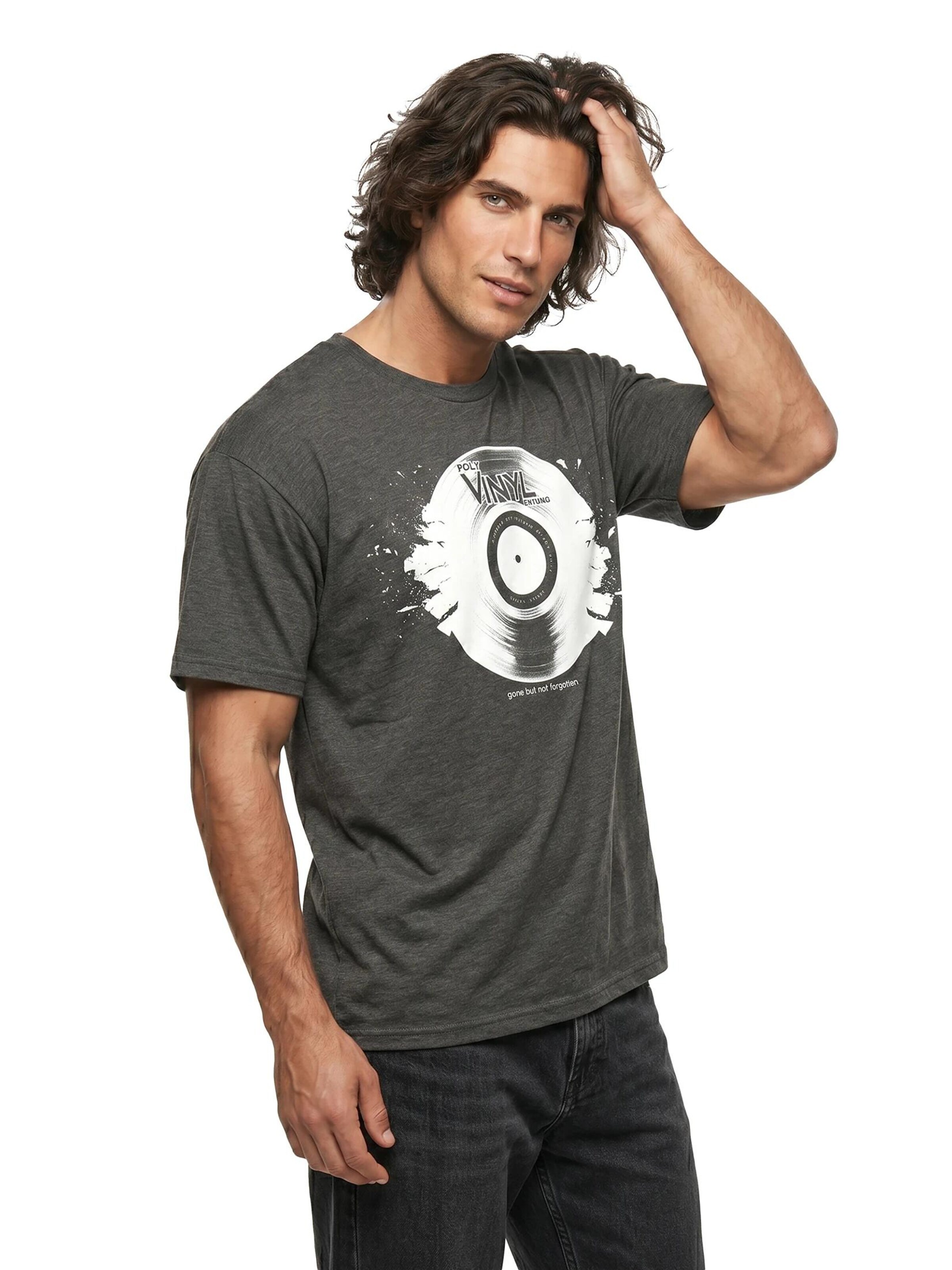 MAKAYA Shirt 'Vinyl' in Grey