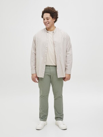Jack & Jones Plus Slimfit Lærredsbukser i grøn