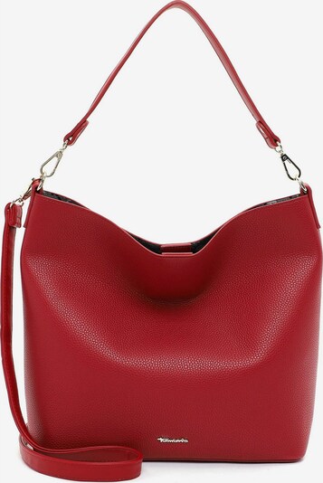 TAMARIS Sac bandoulière 'Hobo' en gris / rouge foncé / noir / blanc, Vue avec produit
