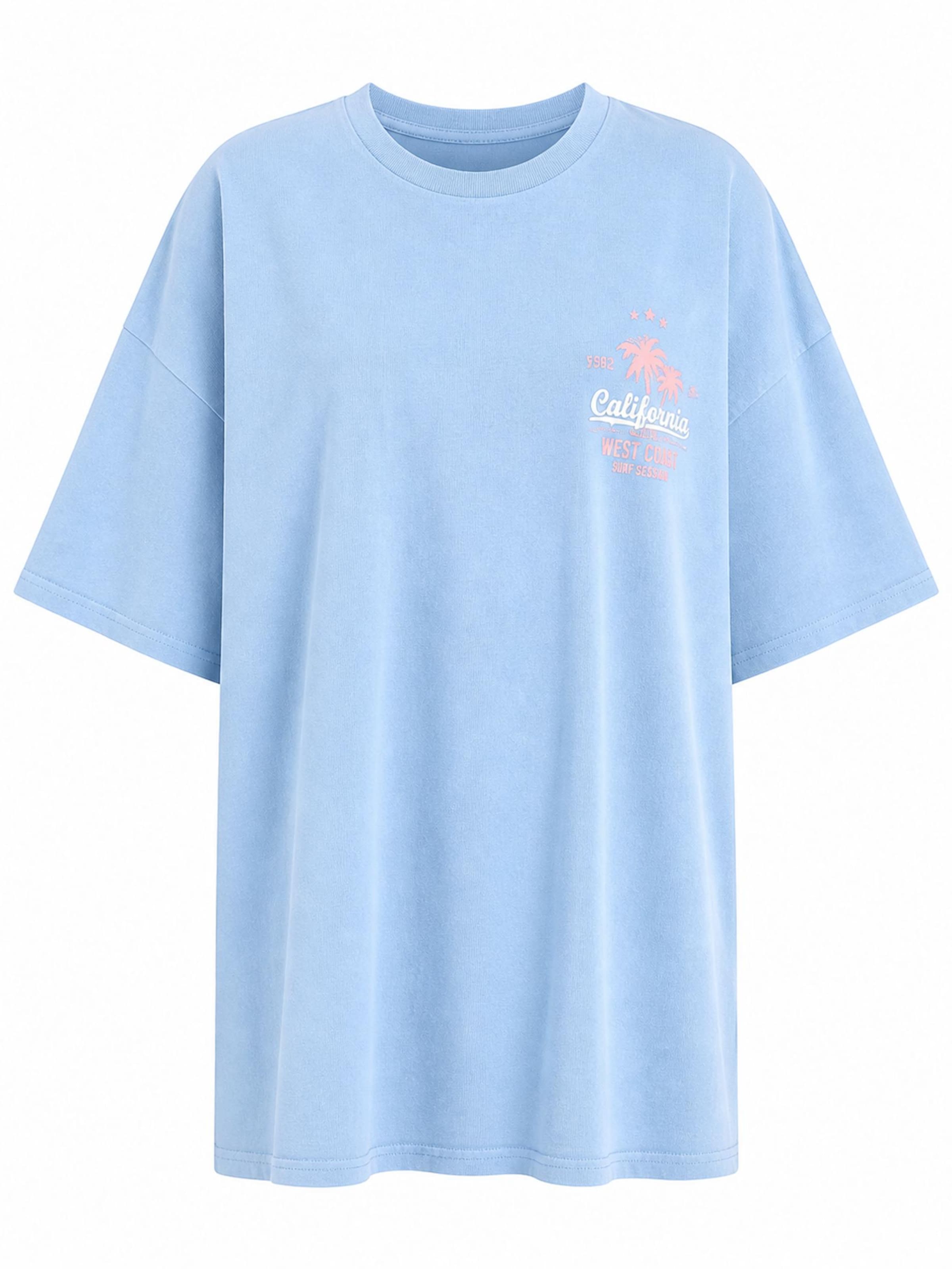 Worldclassca Oversized Shirt 'California' in Blue