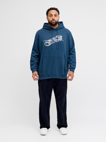 Sweat-shirt 'JCOFUSION' Jack & Jones Plus en bleu