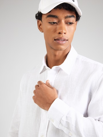 balta Abercrombie & Fitch Standartinis modelis Marškiniai