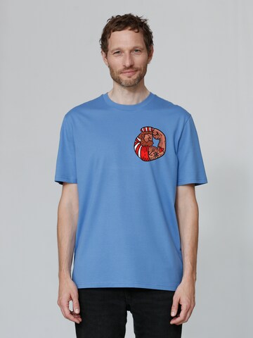 T-Shirt 'Seemann' Watapparel en bleu : devant