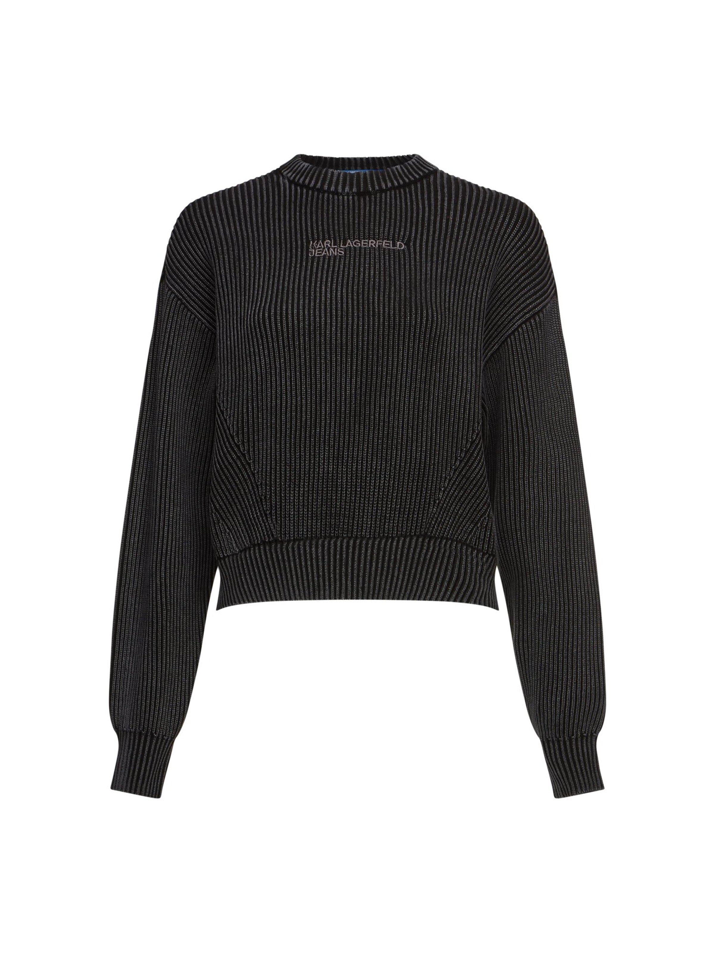 KARL LAGERFELD JEANS Pullover in Schwarz: Vorderseite