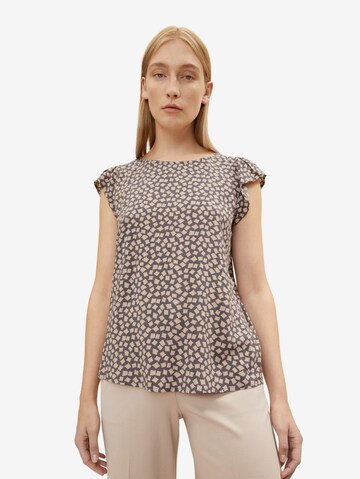 TOM TAILOR Blouse in Grey: front