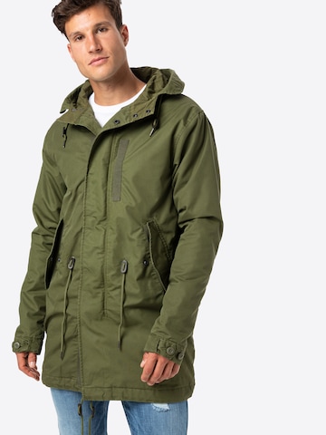 Superdry Overgangsparkas 'New Military' i grønn