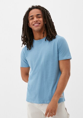 T-Shirt QS en bleu : devant