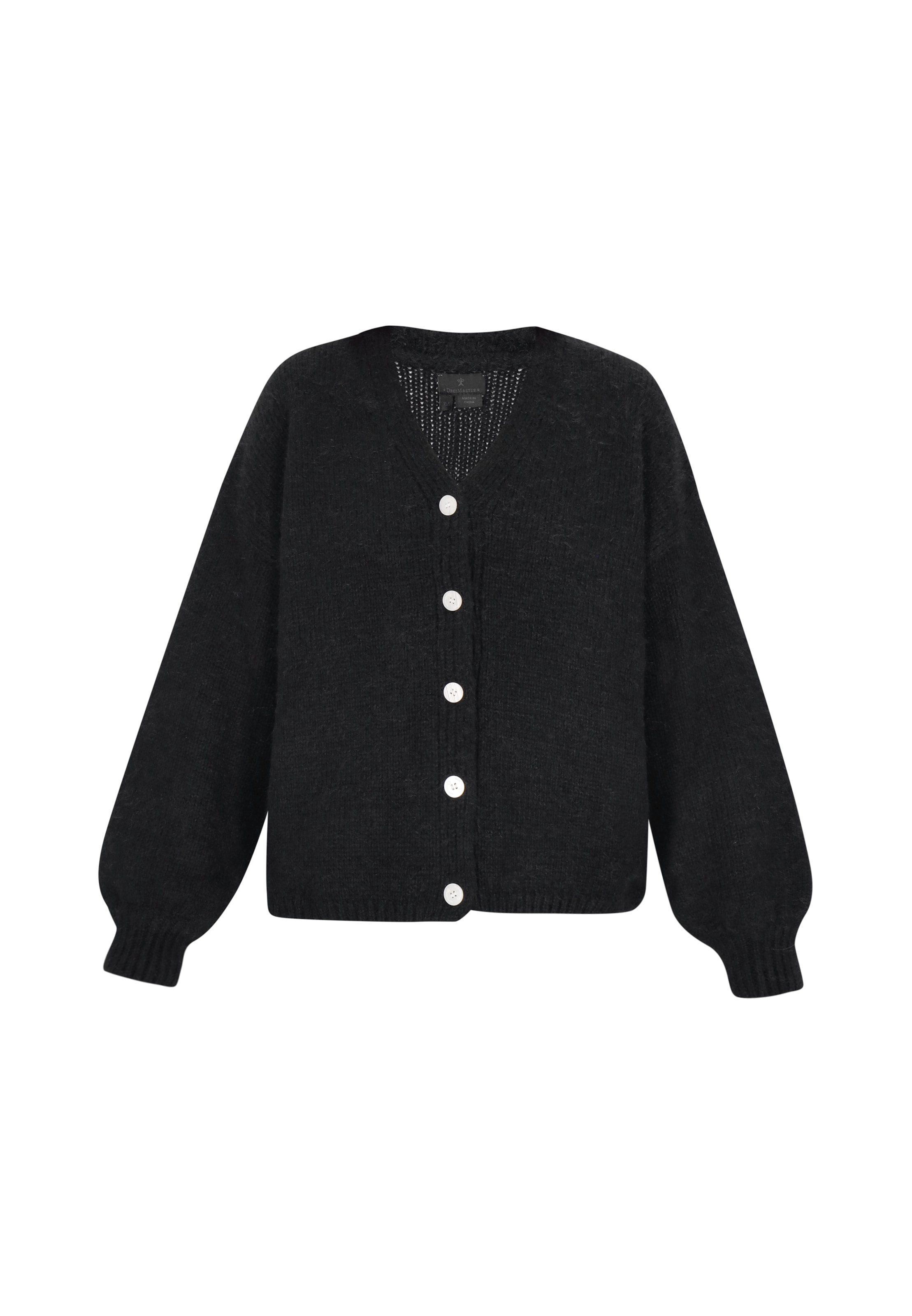 Cardigan dimensiuni mari DreiMaster Klassik pe negru, Vizualizare produs