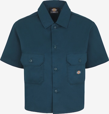 Chemisier 'WORK' DICKIES en bleu : devant