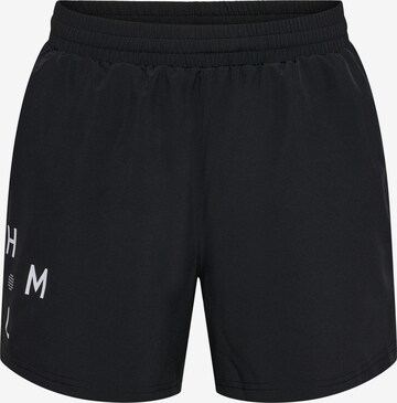 Regular Pantalon de sport 'Active' Hummel en noir : devant