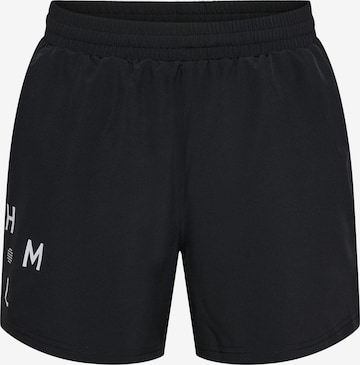 Hummel Regular Workout Pants 'Active' in Black: front