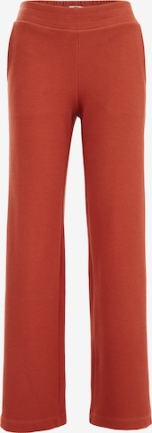 Pantalon WE Fashion en marron : devant