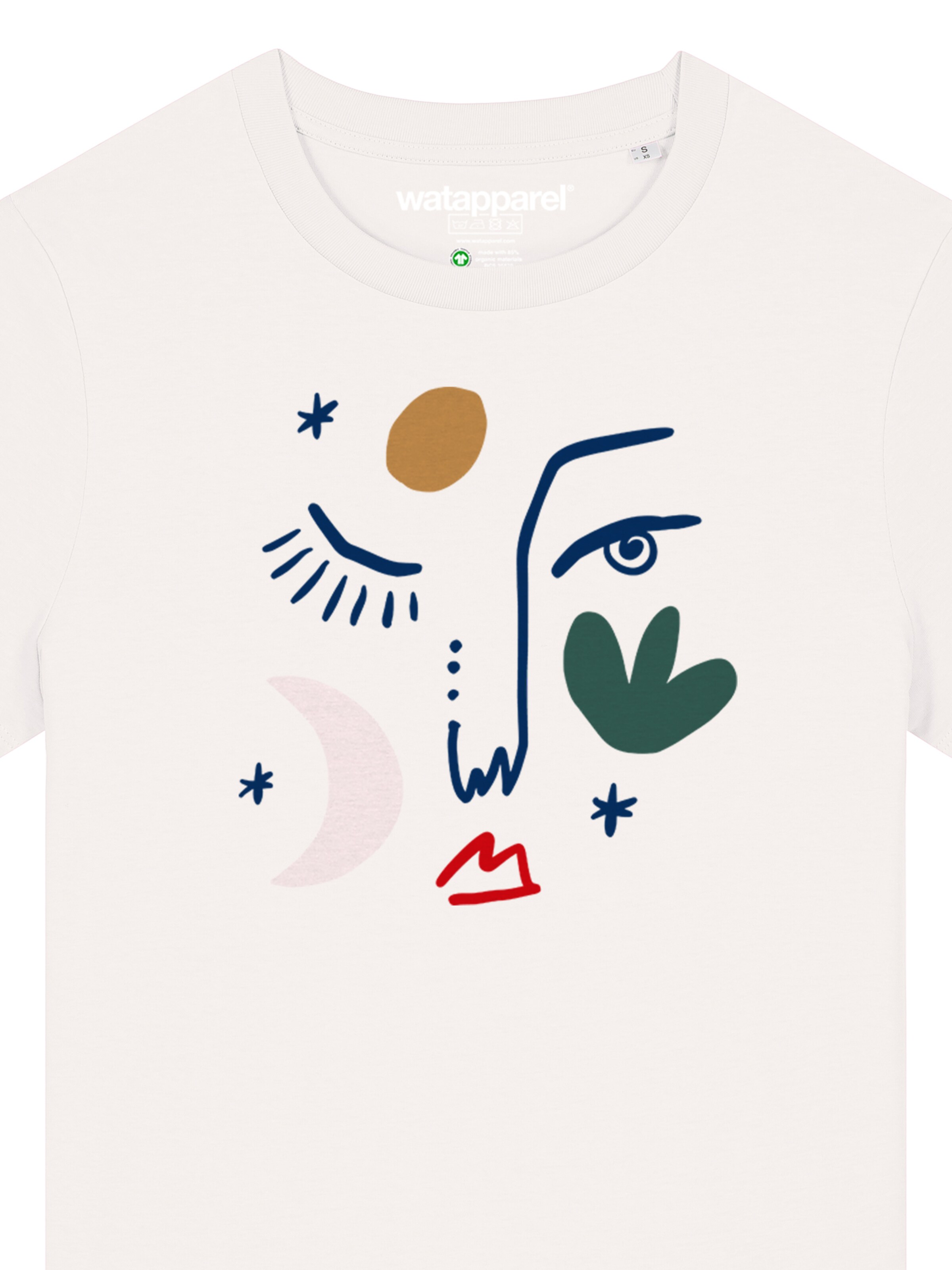 T-shirt 'Love and Flex' Watapparel en blanc