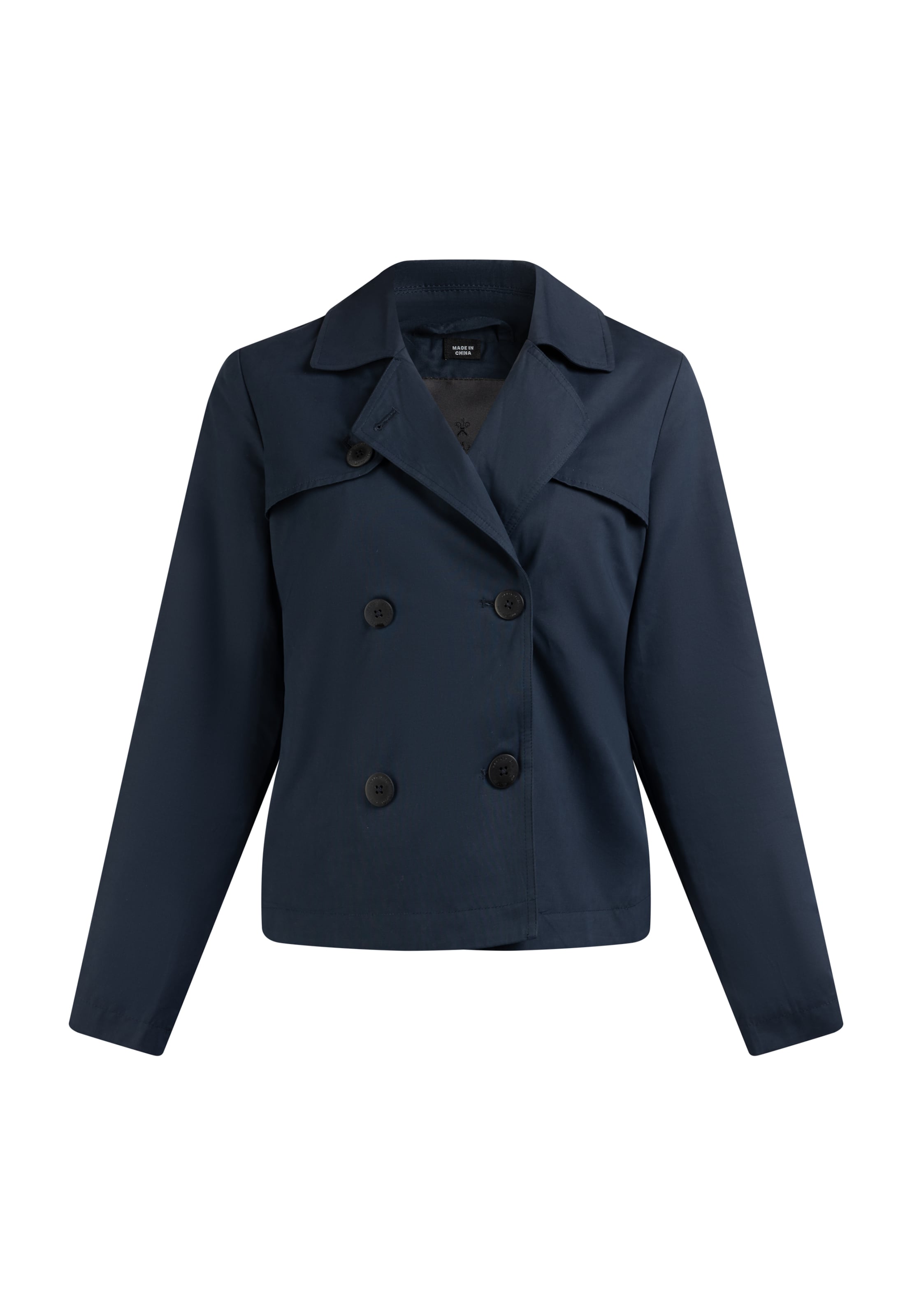 DreiMaster Klassik Φθινοπωρινό και ανοιξιάτικο μπουφάν σε μπλε: μπροστά