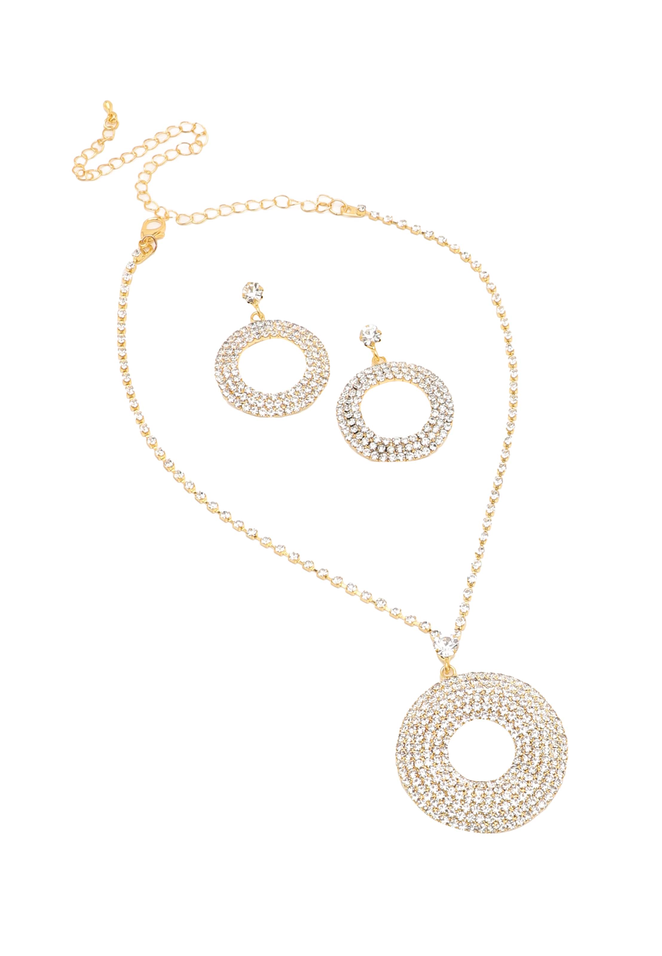 SOHI Σετ κοσμημάτων 'Bithiah' σε χρυσό: μπροστά