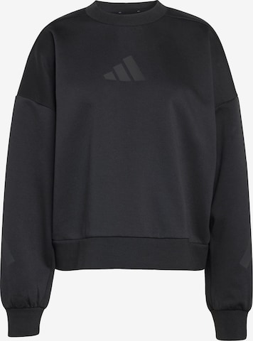 ADIDAS SPORTSWEAR Athletic Sweatshirt ' Z.N.E.' in Black: front